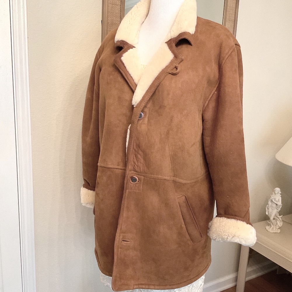 Marlboro Real Shearling Jacket Size L for men or women